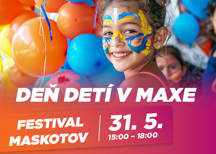 Festival maskotov v nákupnom centre Max!