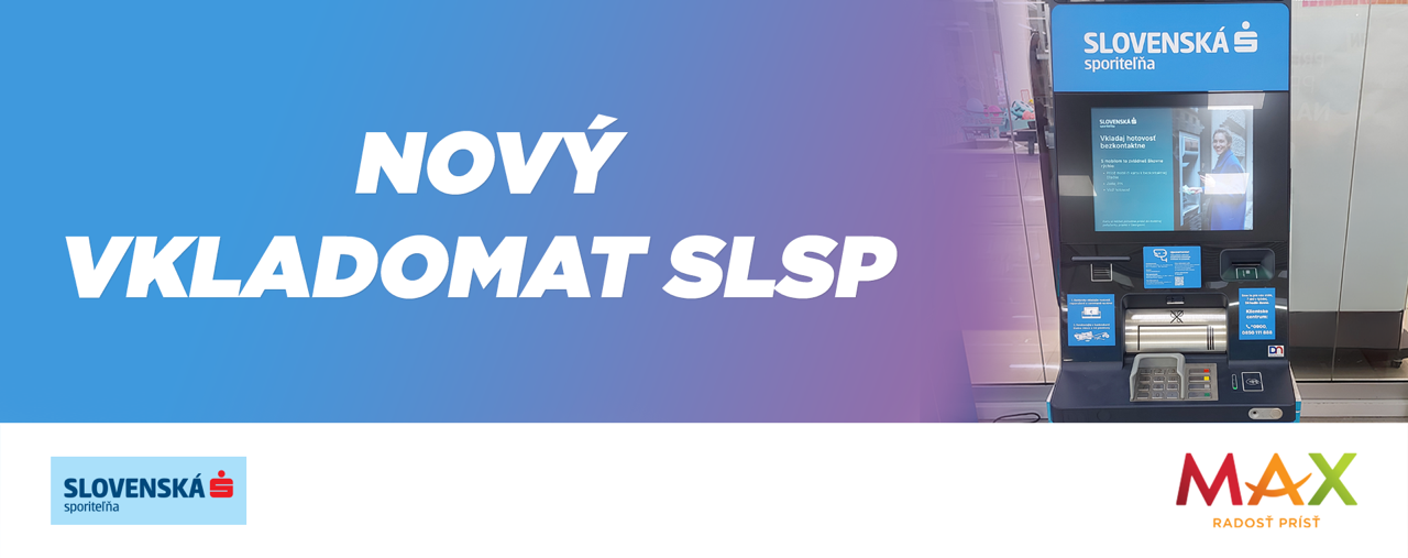 Nový vkladomat Slovenskej sporiteľne